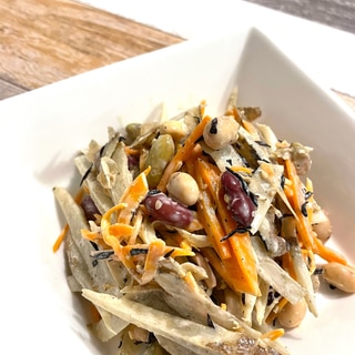 豆と根菜のマヨサラダ